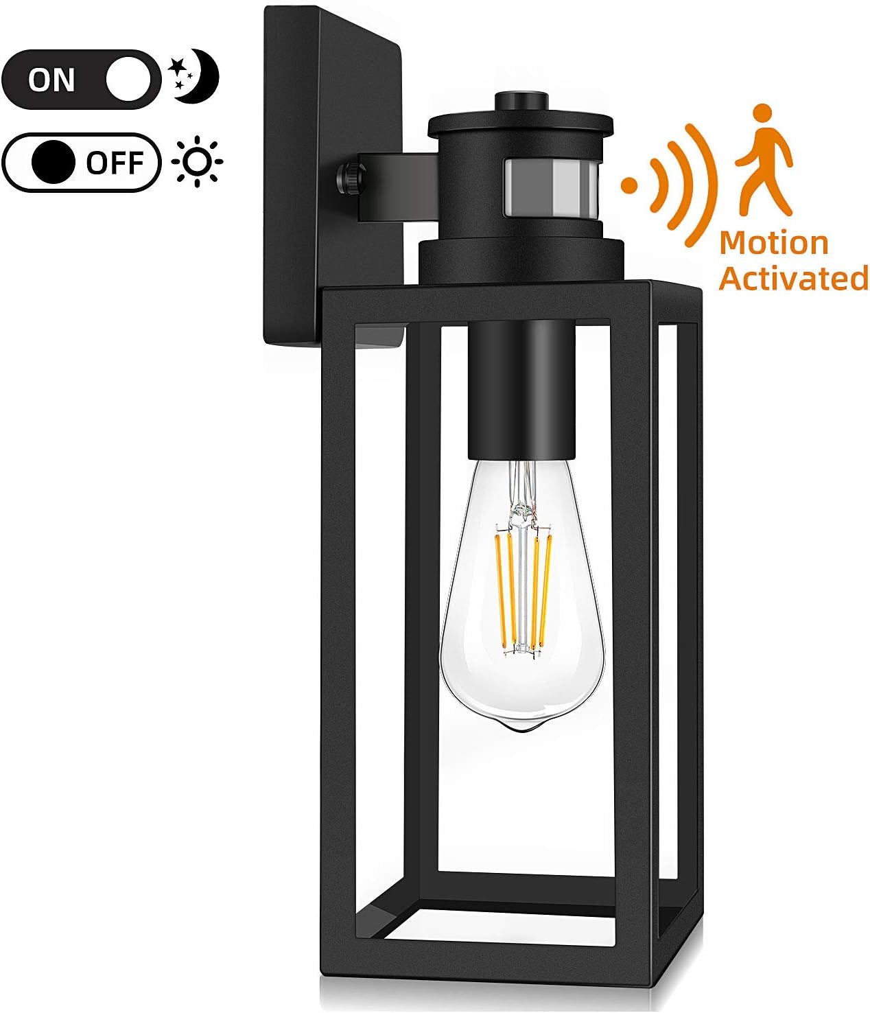 Dusk to Dawn Photocell Exterior Light Fixture Wall Mount
