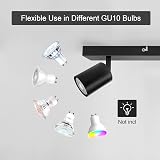 Dehobo Ceiling Light Spotlight Bar Matt Black GU10 2 Way Adjustable view 3