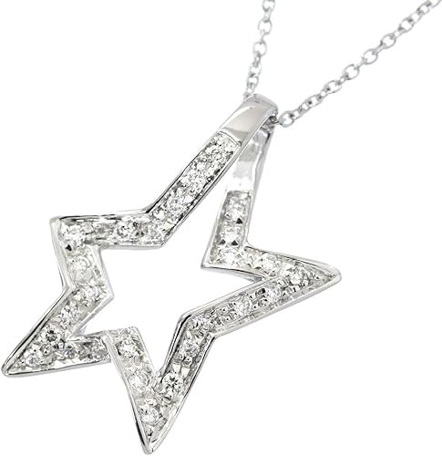 Amazon スタージュエリー スターモチーフ ダイヤ 0 ct ネックレス 45cm K18wg 18金 星 Star Jewelry 中古 ネックレス 通販