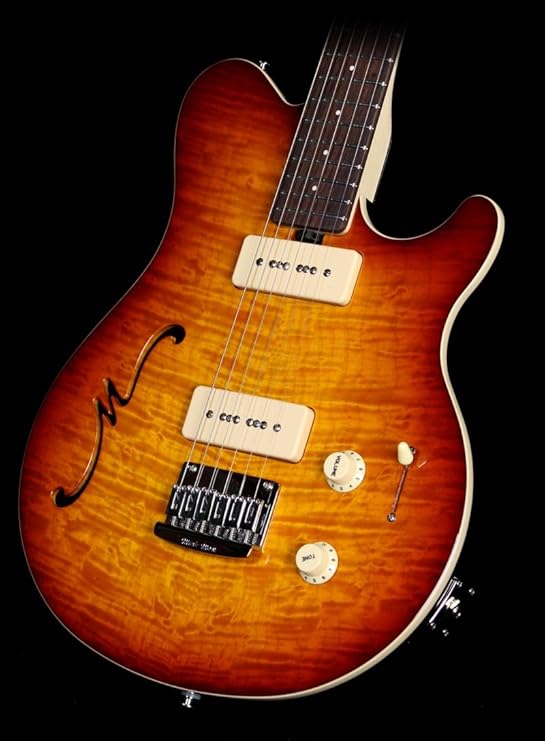 Ernie Ball Music Man Axis Super Sport SemiHollow MM90 Electric Guitar Honeyburst Amazon.ca