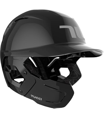 Amazon.com : TUCCI Potenza Batting Helmet with Jaw Flap, S/M