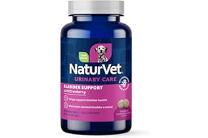 Healthy Bladder Support Supplement for Dogs, Chewable Tablet with Cranberry, Healthy Bladder Control and Urination, Immune Sy