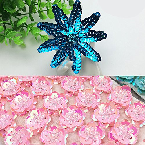 VAPKER 15 Colors 6mm Loose Sequins Rainbow Cup Sequin Bulk Iridescent Spangles Craft Supplies Assorted Colors for DIY Arts Crafts Making(150Gram)