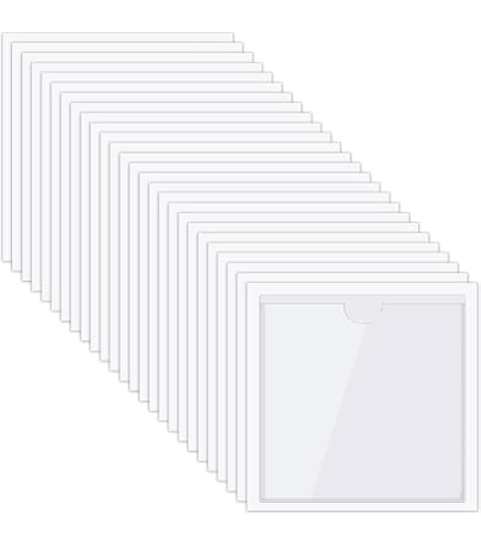 Self Adhesive Card Holder Clear Plastic 30 Pack 3x5 Index Card Holder With 100 Sheets Color Index Index Card Holder Pockets Self Adhesive Card Holder Clear Plastic 30 Pack 3x5 Index Card Holder With 100 Sheets Color Index Index Card Holder Pockets