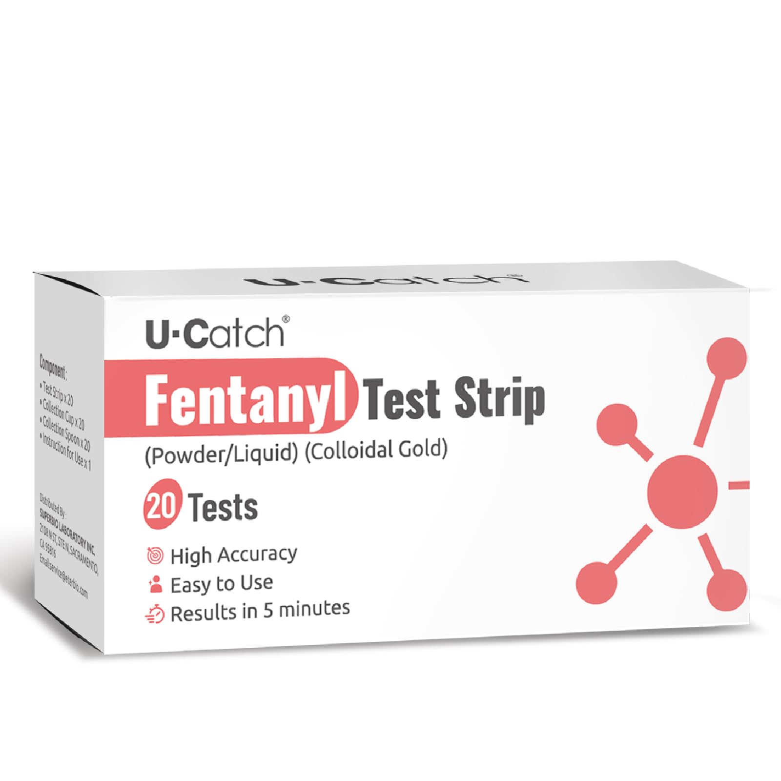 Photo 1 of [20 Pack]Fentanyl Test Strips for Powder/Liquid/Pills: Sensitive Fentanyl Testing Kits with Fast Results- Easy to Use FTS Anywhere-Individually Packaged Test Kits