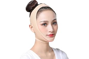 DIOCHE Facial Slimming Strap, Pain- Face-Lifting Bandage -V Line Lifting Chin Strap for Women Eliminates Sagging Skin Lifting Firming Anti Aging (M)