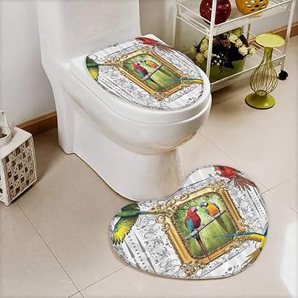 Amazon Com 2 Piece Bathroom Mat Set Paintings Ideas French