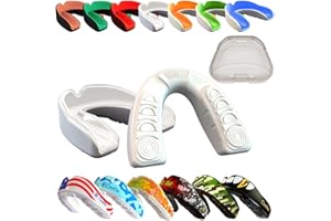COOLLO SPORTS Boil and Bite Mouth Guard (Youth & Adult) DA Custom Fit Sport Mouthpiece for Football, Hockey, Rugby, Lacrosse,Boxing,MMA(Free Case Included!)