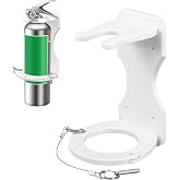 Fire Extinguisher Mounting Bracket, Boat Marine Fire Extinguisher Hanger | Plastic Fire Extinguisher Mount Bracket for Boat, Home, Car, RV, Mini Fire Extinguishers (White)