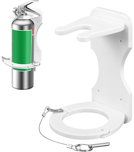 Cabilock Marine Fire Extinguisher Mount Bracket – Wall Or Vehicle Holder, Sturdy, For Boats, Cars, Trunks & RVs