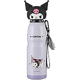 Many Rainbows Kuromi Stainless Steel Insulated Water Bottle with Buckle and Strap - 600ml