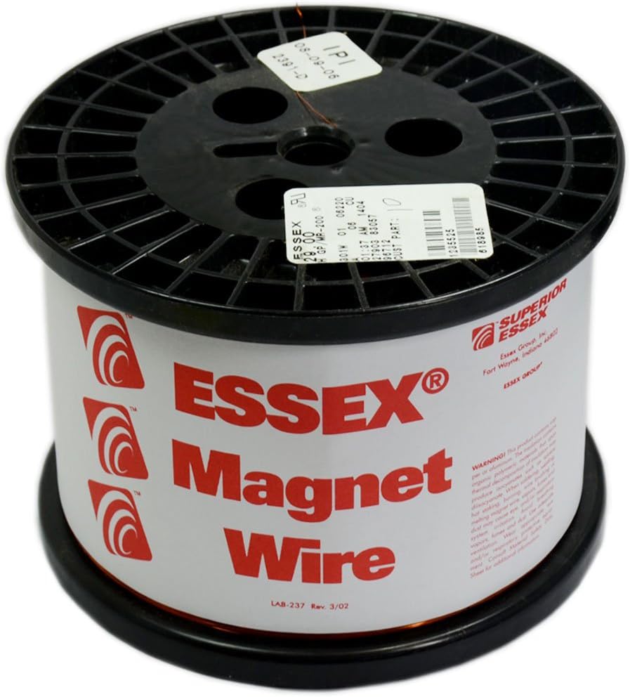 Essex Wire 16 AWG Enameled Copper Wire Genuine Essex HTAIH GP/MR200 10 LB Spool Motors