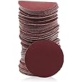 SPEEDWOX Hook and Loop Sanding Discs 100pcs 2 inch 320 Grit Sandpaper for Sanders Drill Grinder Rotary Tools Attachment Woodworking Wood Auto, No Hole