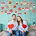 Valentines Day Decorations Hanging Swirls - 36 PCS Tifeson Conversation Heart Teddy Bear Cupid Valentines Day Swirls Ceiling Decorations Hanging Decor - Valentine's Day Party Decorations Supplies