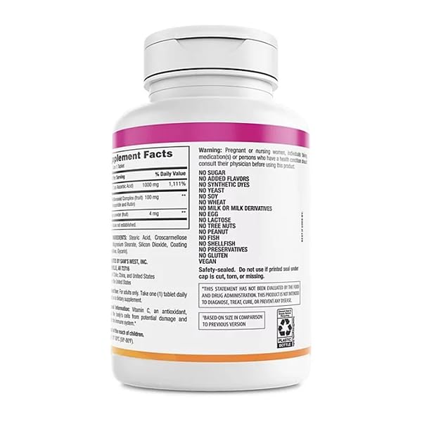 MEMBER’S MARK VITAMIN C 1000 MG WITH ROSEHIPS AND CITRUS BIOFLAVONOIDS (500 CT.)
