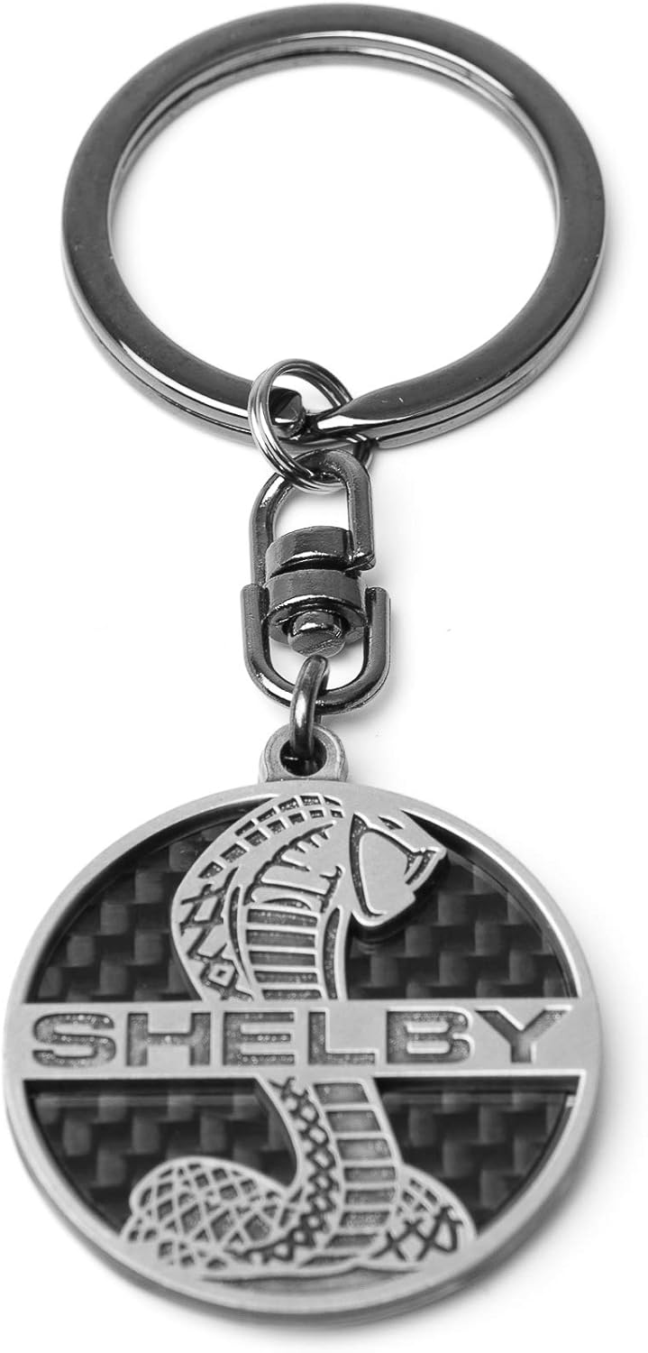 ford keychain amazon on Amazon Com Shelby Cobra Coiled Snake Logo Keychain Genuine Carbon Fiber Construction Lightweight Shoes