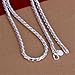 NYKKOLA Jewellery Fashion 925 Silver Unique Men Women Snake Chain Necklace