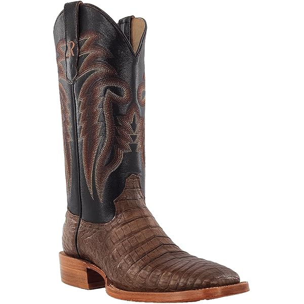 Bottes Western El Dorado Homme - Cuir Vieilli Marron - Pointure 11 D - Fait Main Au Mexique