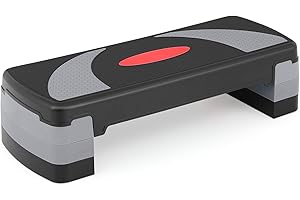 MADOG SPORT EQUIPMENT MADOG Aerobics Stepper Platform with 4/6/8 inch Height Stackable Risers
