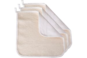 EVRIHOLDER Paradiso Soft-Weave Exfoliating Wash Cloths for Face and Body, Dual Textured, Travel Wash Cloth, Pack of 3