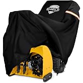 Snow Blower Cover, 24"/26"/28" Heavy Duty 900D Waterproof Snowblower Cover | Fit for Two-Stage and Single-Stage Snow Throwers, Compatible with Toro, EGO, Craftsman, Ariens Black
