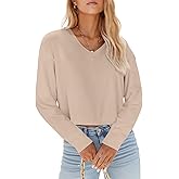 Tankaneo Womens V Neck Cropped T Shirts Casual Summer Crop Tops Half Sleeve Solid Color Crop Baisc Tees