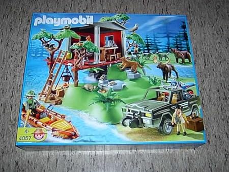 PLAYMOBIL 4057 Großes Baumhaus mit Pickup und Boot