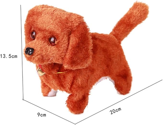 toy barking dog with leash