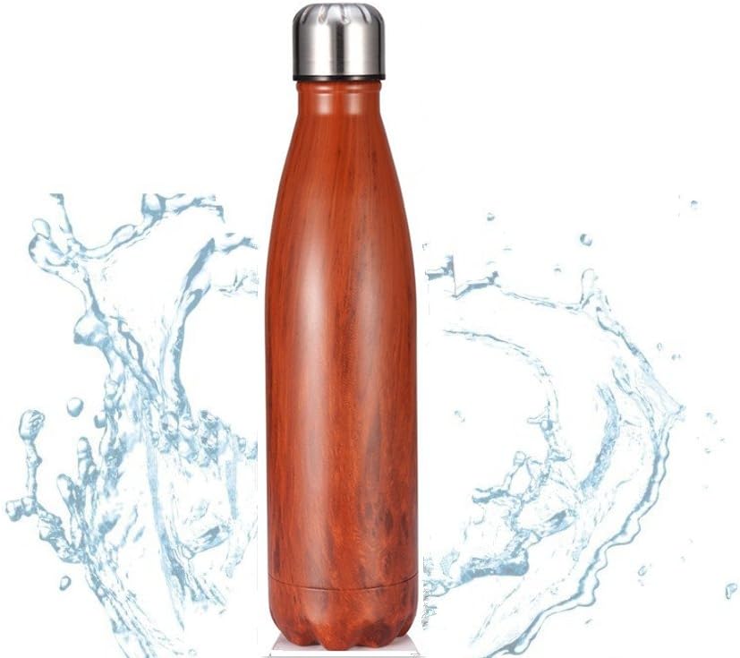Kapoo 17OZ Double Wall Insulate Stainless Steel Water Vacuum Bottle, Suitable for Both Hot & Cold Drinks, Perfect for Outdoor Sports Camping Hiking Cycling, Portable, Compact and Durable(500 ML)