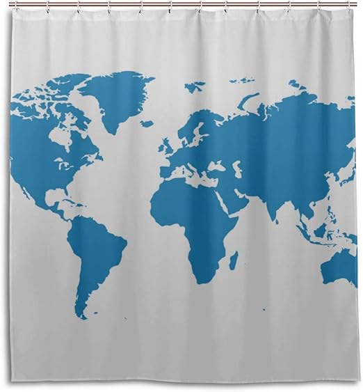 World Map Shower Curtain Cloth Amazon.com: Gednix Country Bathroom Shower Curtains Old Color World Map Shower Curtain Cloth Amazon.com: Gednix Country Bathroom Shower Curtains Old Color