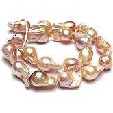 Zotoone Natural Freshwater Cultured Irregular Pearl Beads Baroque Pearl Beads for Jewelry Making Neckalce Craft DIY