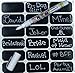 Cohas Chalkboard Labels for Party Cups and Supplies includes Liquid Chalk Marker and 54 Labels, Fine Tip, White Marker