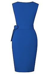 oten Women Deep V Neck Work Bodycon Dresses Tummy