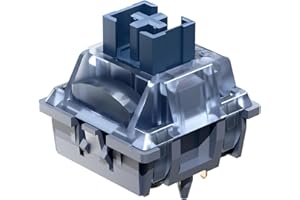 GK GAMAKAY Pegasus Tactile Silent Keyboard Switch with LED Diffuser for Backlit Mechanical Keyboard 5 Pin Pre-lubed Switches for DIY (Pegasus V2 Switch-70Pcs)