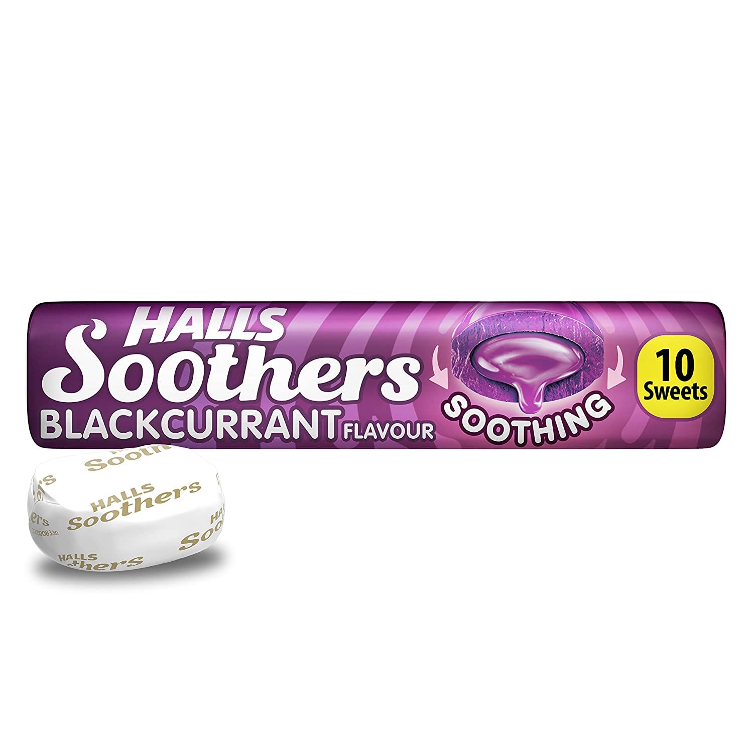 Halls Soothers Blackcurrant 45g - Pack of 20