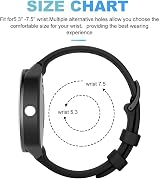 Wownadu 18mm Silicone Watch Strap for Garmin Vivoactive 4S Vivomove 3S Venu view 4