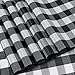 DOLOPL Placemats Buffalo Check Black and White Placemats Farmhouse Buffalo Plaid Place Mat Set of 6 Easy to Clean Wipeable Placemats for Dining Kitchen Table Spring Summer Decorations