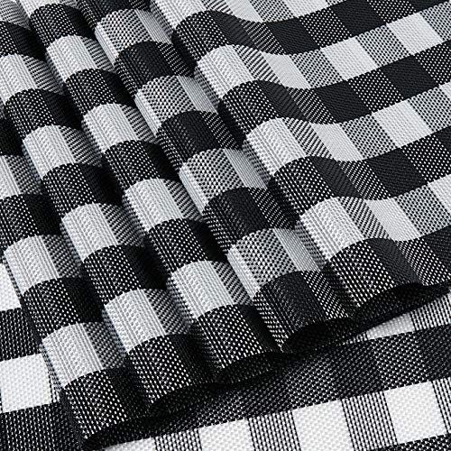 DOLOPL Placemats Buffalo Check Black and White Placemats Farmhouse