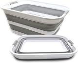 SAMMART 42L Collapsible Laundry Basket Foldable Grey 57.5x44.5x26.5cm view 5