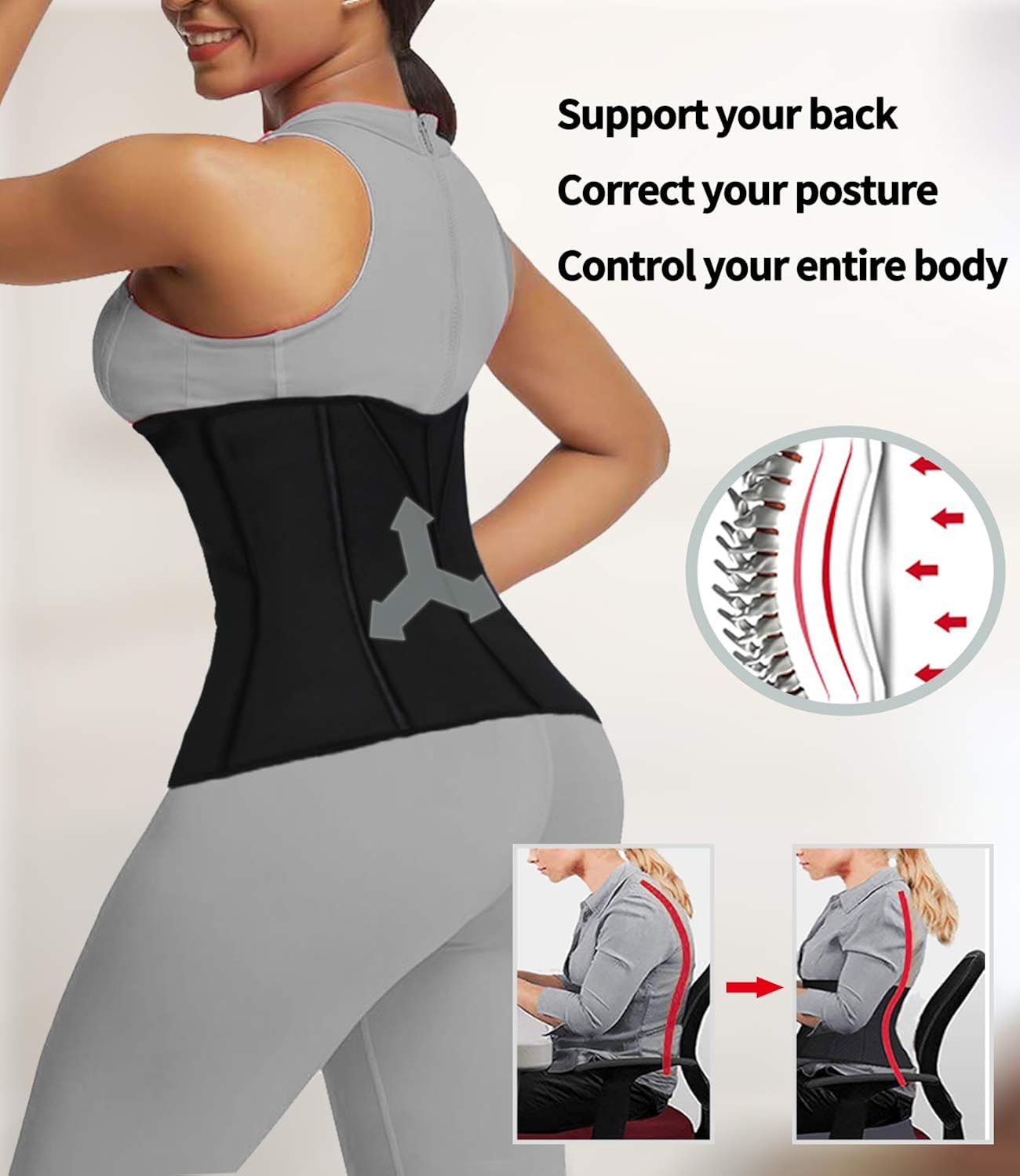 Ceintures de sudation DUROFIT Serre Taille Corset Minceur ...