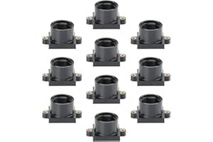 M12 Board Lens Holder, ABS Material M12 Mount Lens Holder for Camera PCB Board