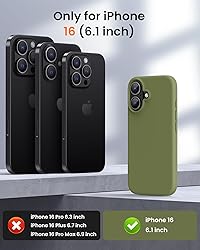 OuXul Designed for iPhone 16 Case,Shockproof Liquid