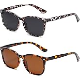 DUSHINE Polarized Sunglasses for Women Classic Retro Style UV400 Protection