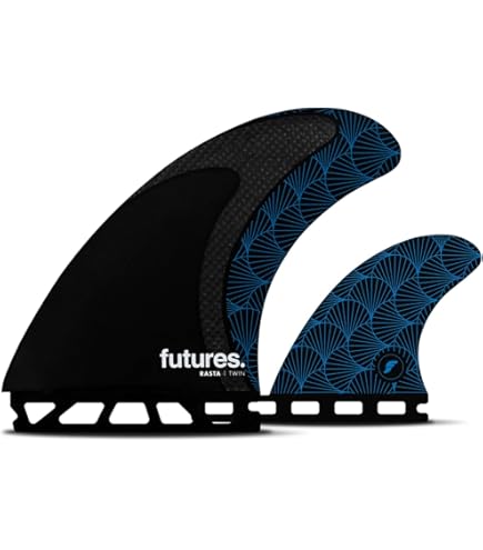 Amazon.com : Future Fins FT1-V2 Alpha Twin Fin Set, Carbon