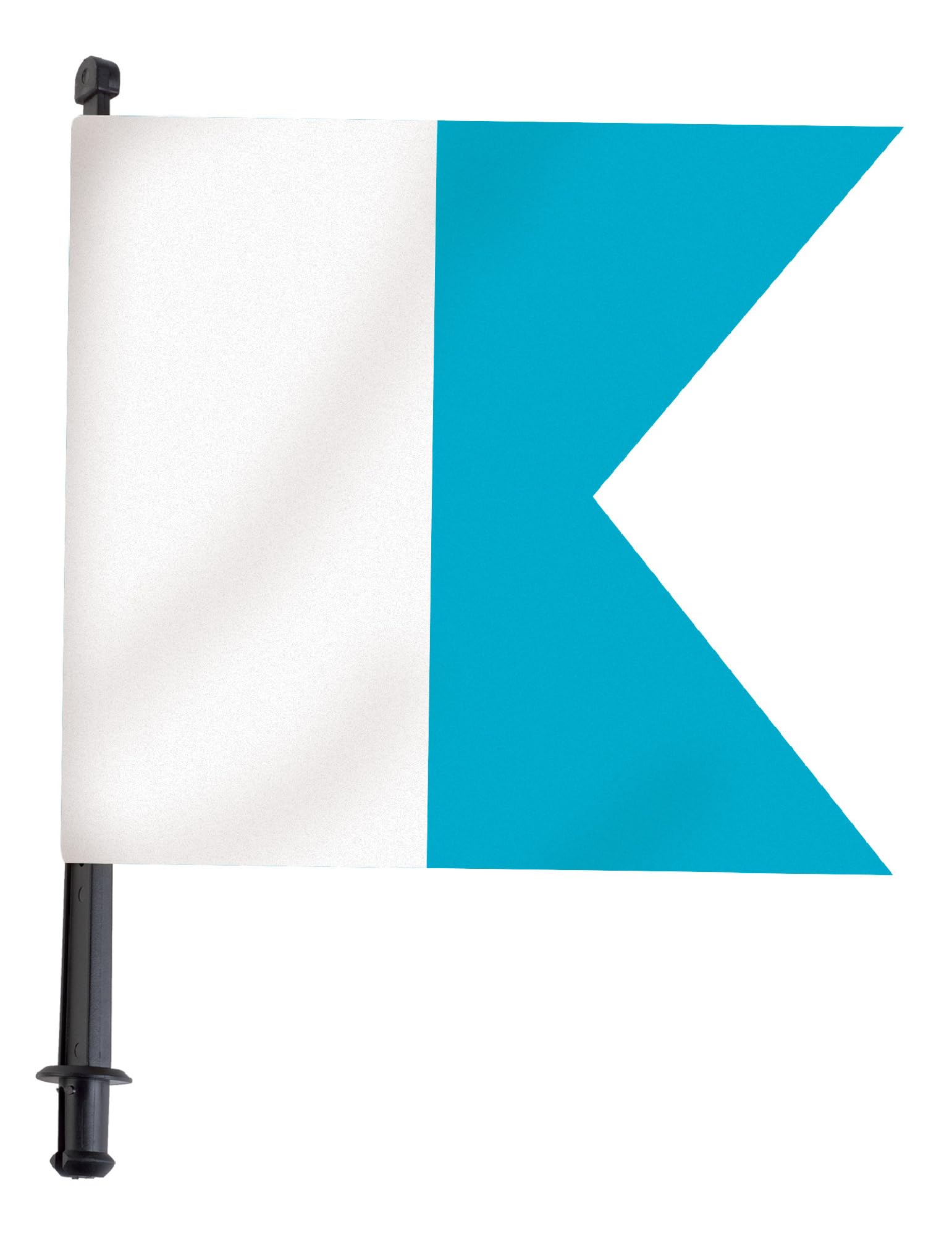 SEAC BUOY FLAG WITH ALPHA BLUE/WHITE POLE, DIVER WARNING FLAG