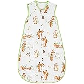 BLOOMSTAR Toddler Muslin Cotton Sleep Sack 0.5-0.7 TOG Sleeveless Unisex Wearable Blanket for Baby & Toddler (2-3T), Breathable Lightweight with 4-Layer Front & 2-Layer Back, All-Season Sleeping Bag