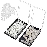 120 Pcs Front and Back Tooth Caps Set, Anterior and Molar Tooth Covers | 50 Front and 70 Back Tooth Caps with Thermal Beads for Teaching, Practice, Demonstration, DIY and Craft Projects