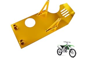 New Olym Aluminum Foot Start Engine Skid Plate for XR50 XR70 Lifan YX SSR110 125 Thumpstar Coolster Apollo Kymco GMX NXD Demonx TaoTaoDB17 50cc 70cc 90cc 110cc 125cc 140cc 150cc Pit Dirt Bike Gold