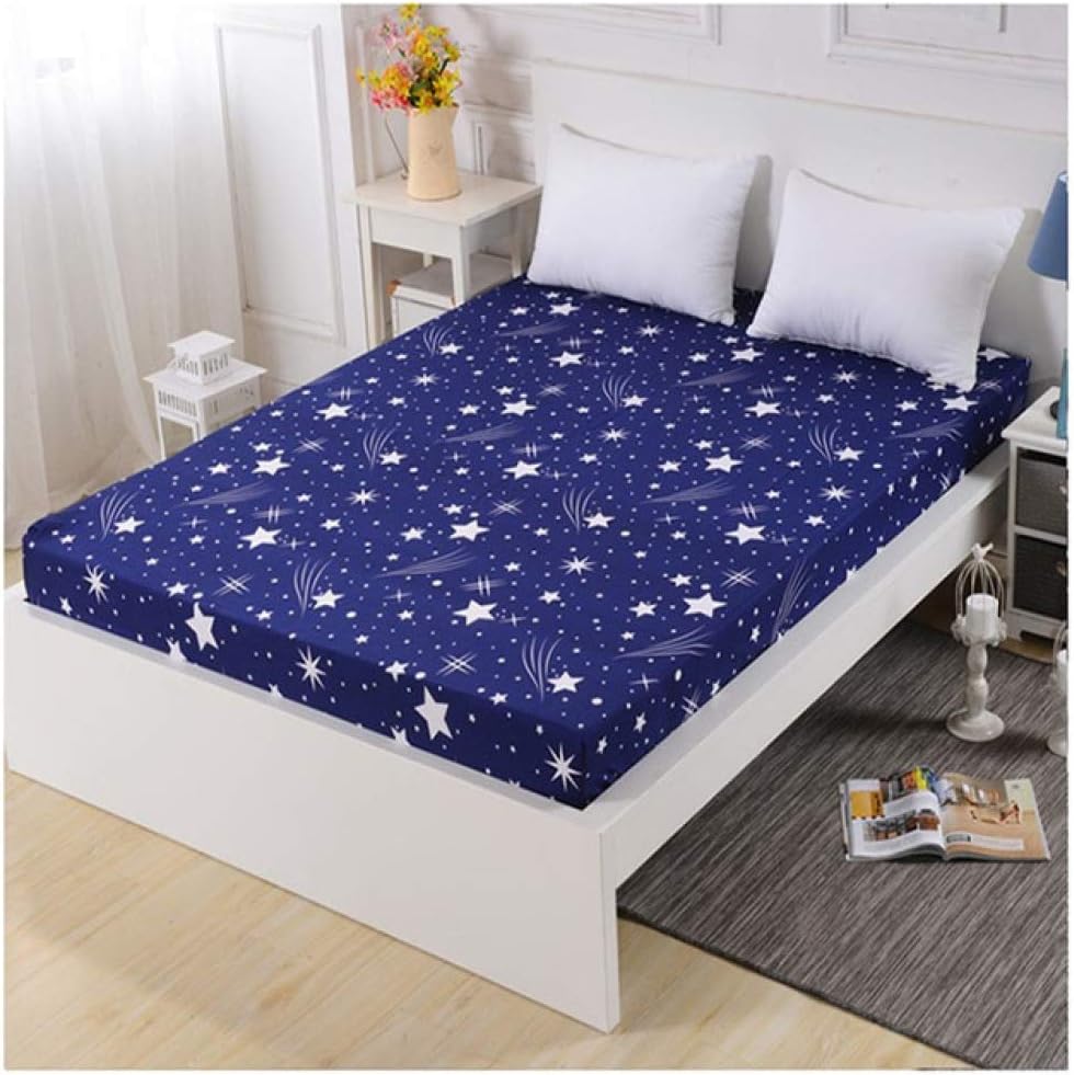 Hllhpc Polyester bed sheetprinted beddingfour cornerselastic band sheets