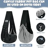 Adiwo Puppy Carrier Dog Carrier Bag Shoulder Tote Reversible Hands-free Sling view 5